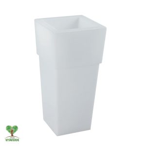 VASO ALTO QUADRO - ALBA  BIANCO 38,4/29,5x38,4/29,5x80/24                                                                       