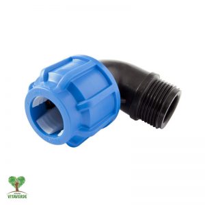 Gomito maschio PERLA - 20 x    3/4" M                                                                                           