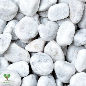 Ciottolo Bianco Carrara 40-60 mm sacchi da 25 kg.                                                                               