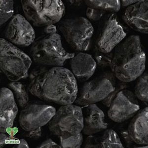 Ciottolo Nero Ebano 40-60 mm sacchi da 25 kg.                                                                                   