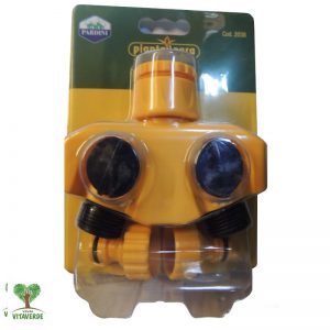 Raccordo per rubinetto 3/4" -1" a 2 uscite                                                                                      