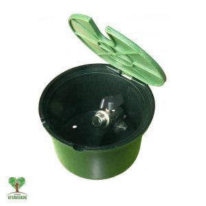 POZZETTO in plastica con rubinetto a sfera metallico